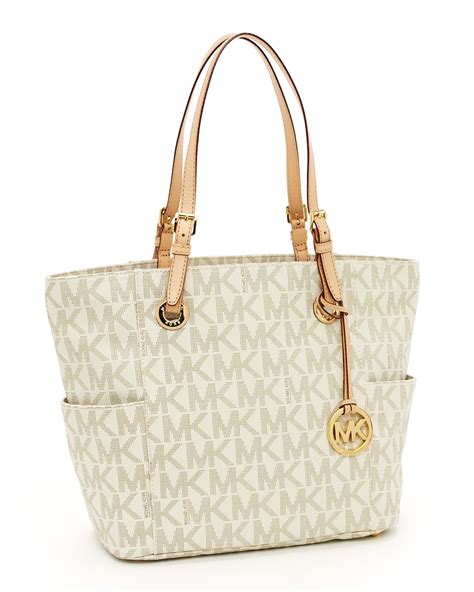 michael kors jet set logo t|Michael Kors vanilla jet set.